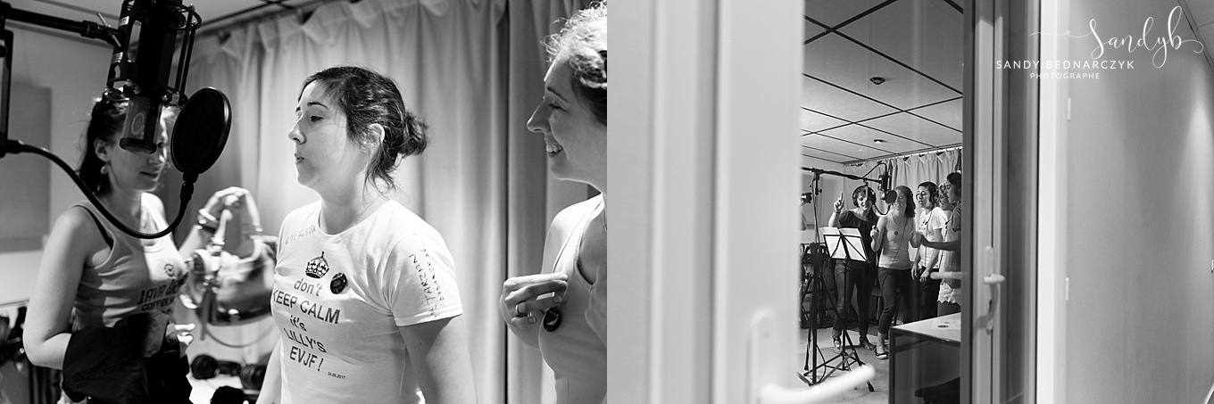 EVJF - direction enregistrement d'une chanson